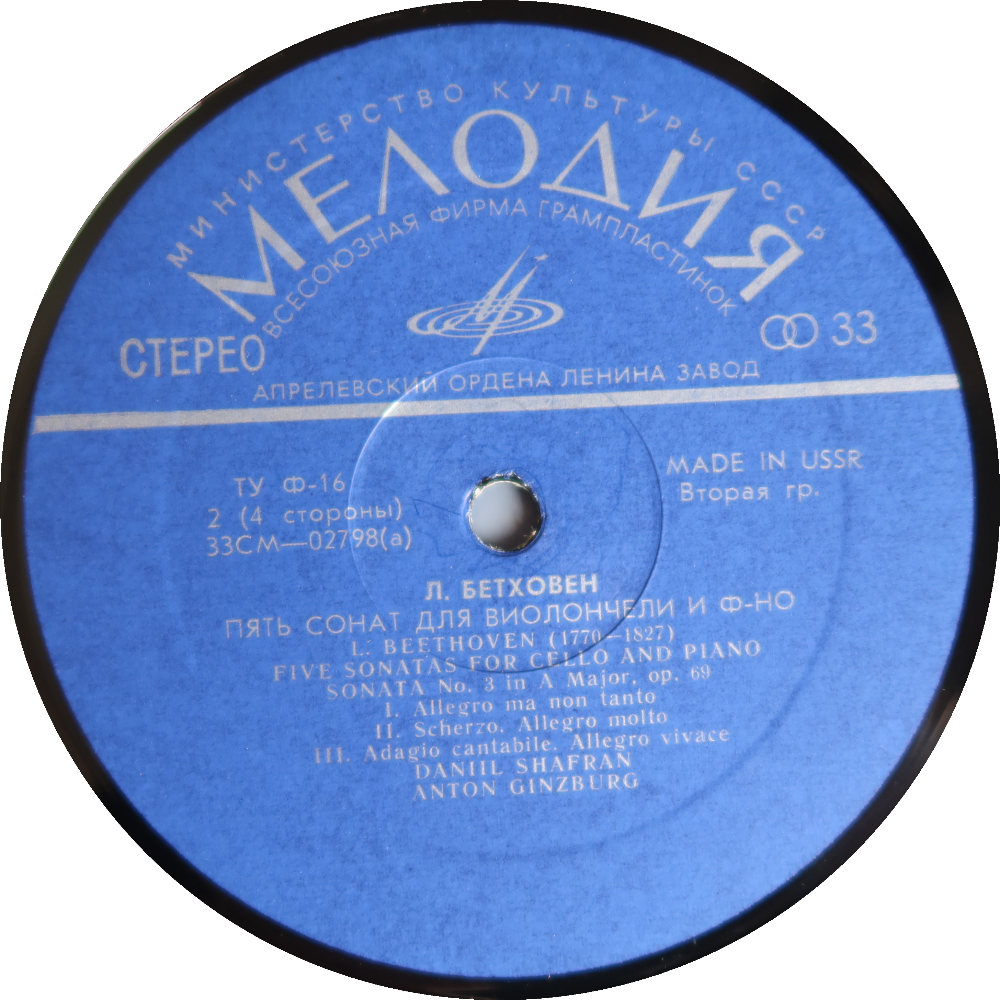 Etiqueta del disco