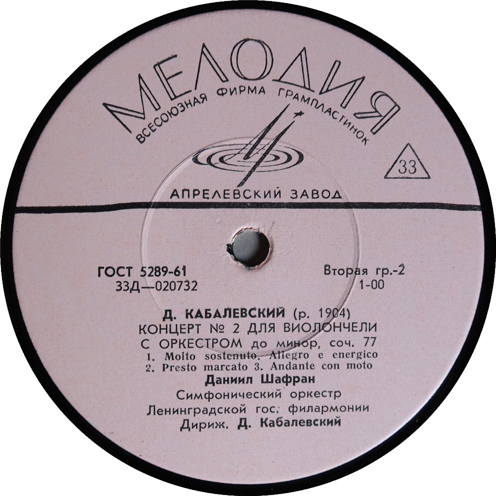 Etiqueta del disco