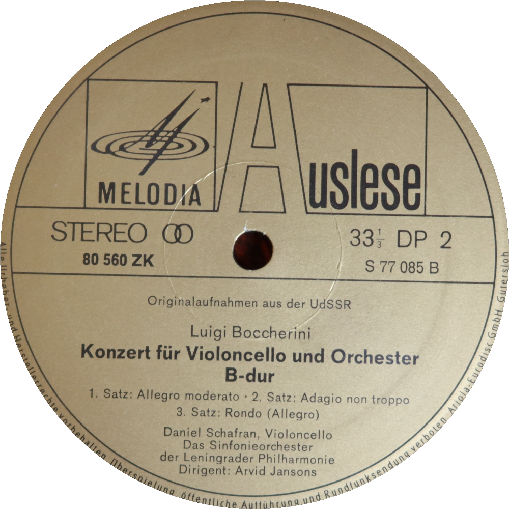 Etiqueta del disco